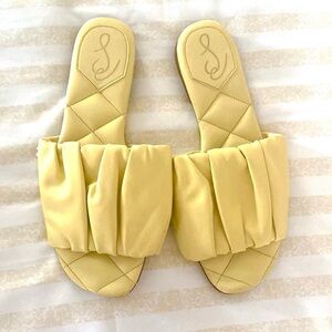 Sam Edelman Briar Slide Sandals, yellow, size 9.5